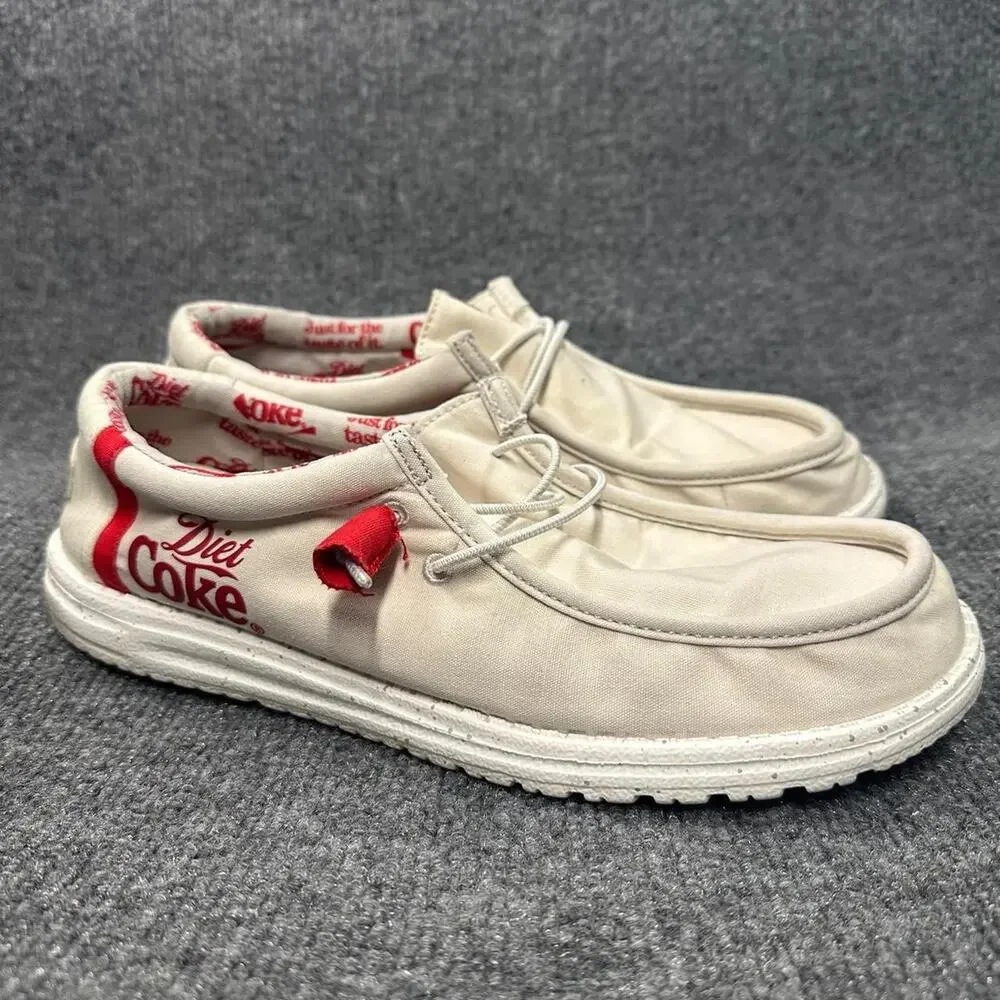 Hey Dude Men’s Wally Diet Coke Slip On Shoes Comfortable Lightweight Loafers 10